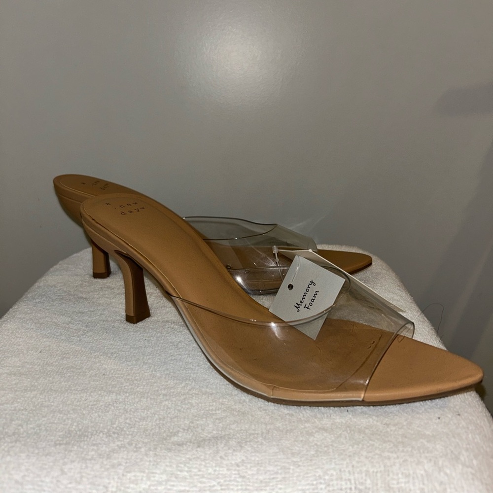 Target/A New Day Women's Lupita Mule Heels in Clear